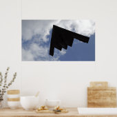 A B-2-Geist im Flug Poster (Küche)