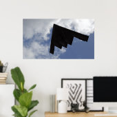 A B-2-Geist im Flug Poster (Heimbüro)