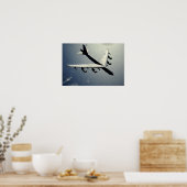 A B-52 Stratofestung in Flug 2 Poster (Küche)