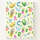 A B C School Watercolor Notizblock (Rückseite)