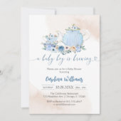 A Baby Boy Is Brewing Tea Party Baby Shower Einladung (Vorderseite)