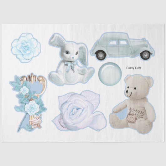 A Baby Boy Series Design 6 Seidenpapier (Vorderseite)