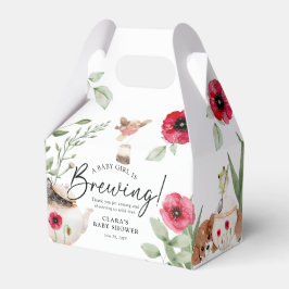 'A Baby is Brewing' Animal Tee Party Baby Shower Geschenkschachtel