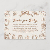 A Baby Is Brewing Baby Shower Books For Baby Card Begleitkarte (Vorderseite)
