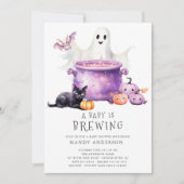 A Baby is Brewing Baby Shower Einladung (Vorderseite)