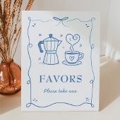 A Baby Is Brewing Coffee Baby Shower Favors Sign Sockelschild