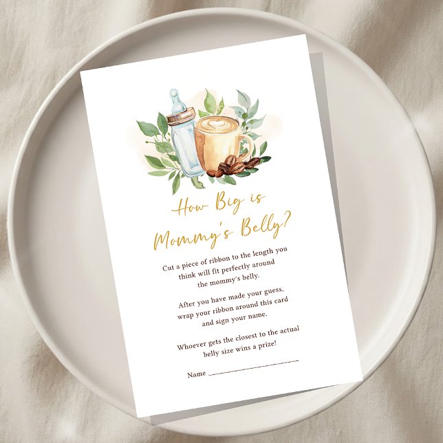 A Baby is Brewing Coffee Baby Shower How BIg Game (Von Creator hochgeladen)