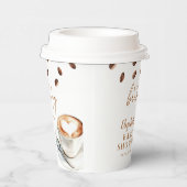 A Baby Is Brewing Coffee Baby Shower Pappbecher (Rechts)