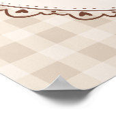 A Baby is Brewing Coffee Baby Shower Welcome Poster (Ecke)