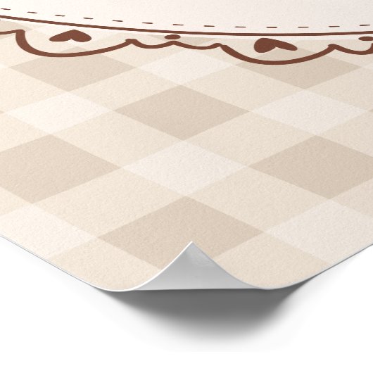 A Baby is Brewing Coffee Baby Shower Welcome Poster (Ecke)