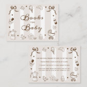 A Baby is Brewing Coffee Cafe Bebe Books for Baby Begleitkarte (Vorne/Hinten)