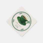 A Baby Is Brewing Coffee Cup Baby Shower Serviette (Ecke)