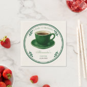 A Baby Is Brewing Coffee Cup Baby Shower Serviette (Beispiel)