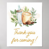 A Baby is Brewing Coffee Danke, dass du gekommen b Poster (Vorne)