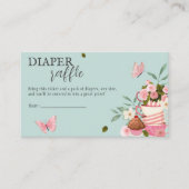 A Baby is Brewing Diaper Raffle Baby shower Begleitkarte (Vorderseite)