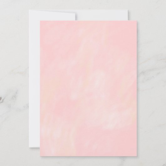 A Baby is Brewing Girl Pink Tea Party Baby Shower Einladung (Rückseite)