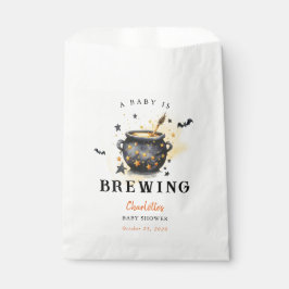A Baby is Brewing Halloween Cauldron Baby Shower Geschenktütchen