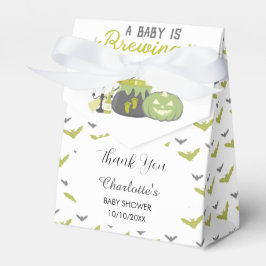 A Baby Is Brewing Halloween Witch Baby Shower Geschenkschachtel