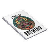 A Baby is Brewing Halloween Witch Notizblock (Rechte Seite)