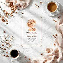 "A Baby is Brewing" Mocha Mousse Baby Dusche