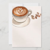 a baby prepares a baby shower invitation einladung (Rückseite)