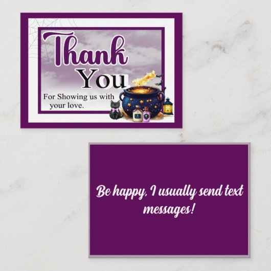 A Baby's Brewing Mitteilungskarte (Vorne/Hinten)