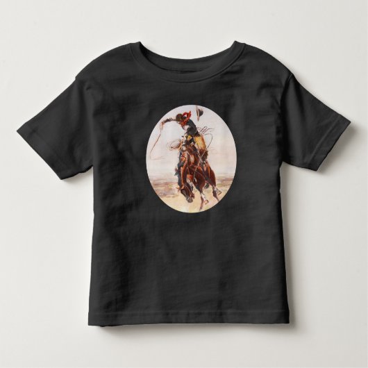 "A Bad Hoss" Bucking Bronco Kleinkind T-shirt (Vorderseite)