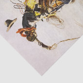 "A Bad Hoss" von Charles M. Russell Seidenpapier (Ausschnitt)