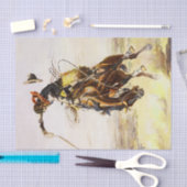 "A Bad Hoss" von Charles M. Russell Seidenpapier (Handwerk)