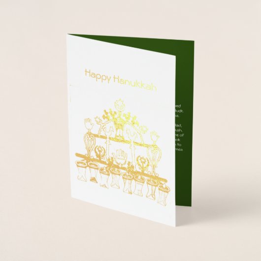 A Baghdadi Hanukkah Lamp Folienkarte (Vorderseite)