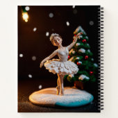 a ballerina dream clay modeling at christmas with notizblock (Rückseite)