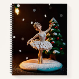a ballerina dream clay modeling at christmas with notizblock