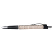 A ballpoint pen with a black cap and tip kugelschreiber (Oberseite)