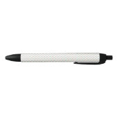 A ballpoint pen with a white, textured barrel  kugelschreiber (Unterseite)