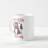 A Beardy Merry Christmas Cute Bear Kaffeetasse (Vorderseite Links)