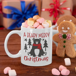 A Beardy Merry Christmas Cute Bear Kaffeetasse