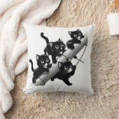 A beautiful and cute design for small black cats kissen (Decke)