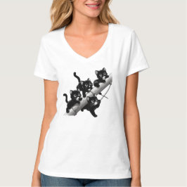 A beautiful and cute design for small black cats T-Shirt