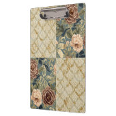 A Beautiful Combination of Floral and Motif Patter Klemmbrett (Links)