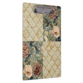 A Beautiful Combination of Floral and Motif Patter Klemmbrett (Rechts)