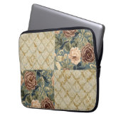 A Beautiful Combination of Floral and Motif Patter Laptopschutzhülle (Vorderseite Links)