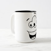 A beautiful cup for drinking coffee zweifarbige tasse (Vorderseite Links)