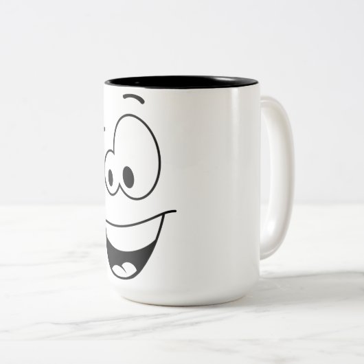 A beautiful cup for drinking coffee zweifarbige tasse (VorderseiteRechts)