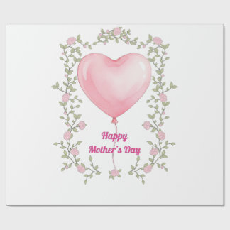 A beautiful design for Mother's Day- Pastel pink Geschenkpapier