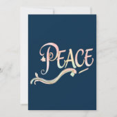 A beautiful, flowing script of the word "Peace" fe Einladung (Vorderseite)