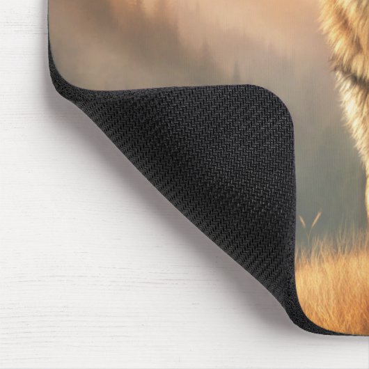 A Beautiful Forest Wolf Mousepad (Ecke)