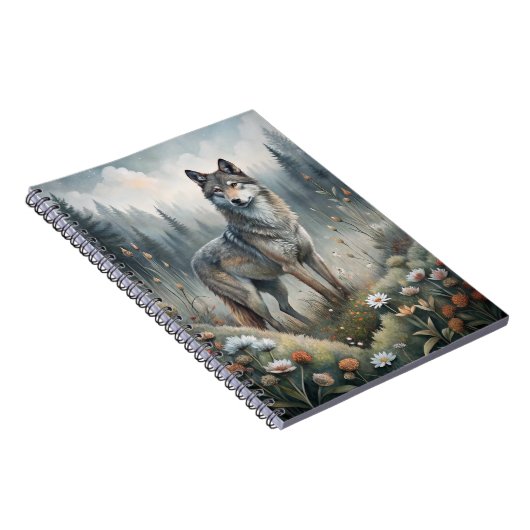 A Beautiful Forest Wolf Notizblock (Rechte Seite)