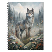A Beautiful Forest Wolf Notizblock (Vorderseite)
