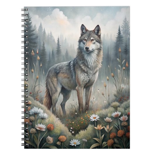 A Beautiful Forest Wolf Notizblock (Vorderseite)