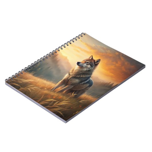 A Beautiful Forest Wolf Notizblock (Linke Seite)